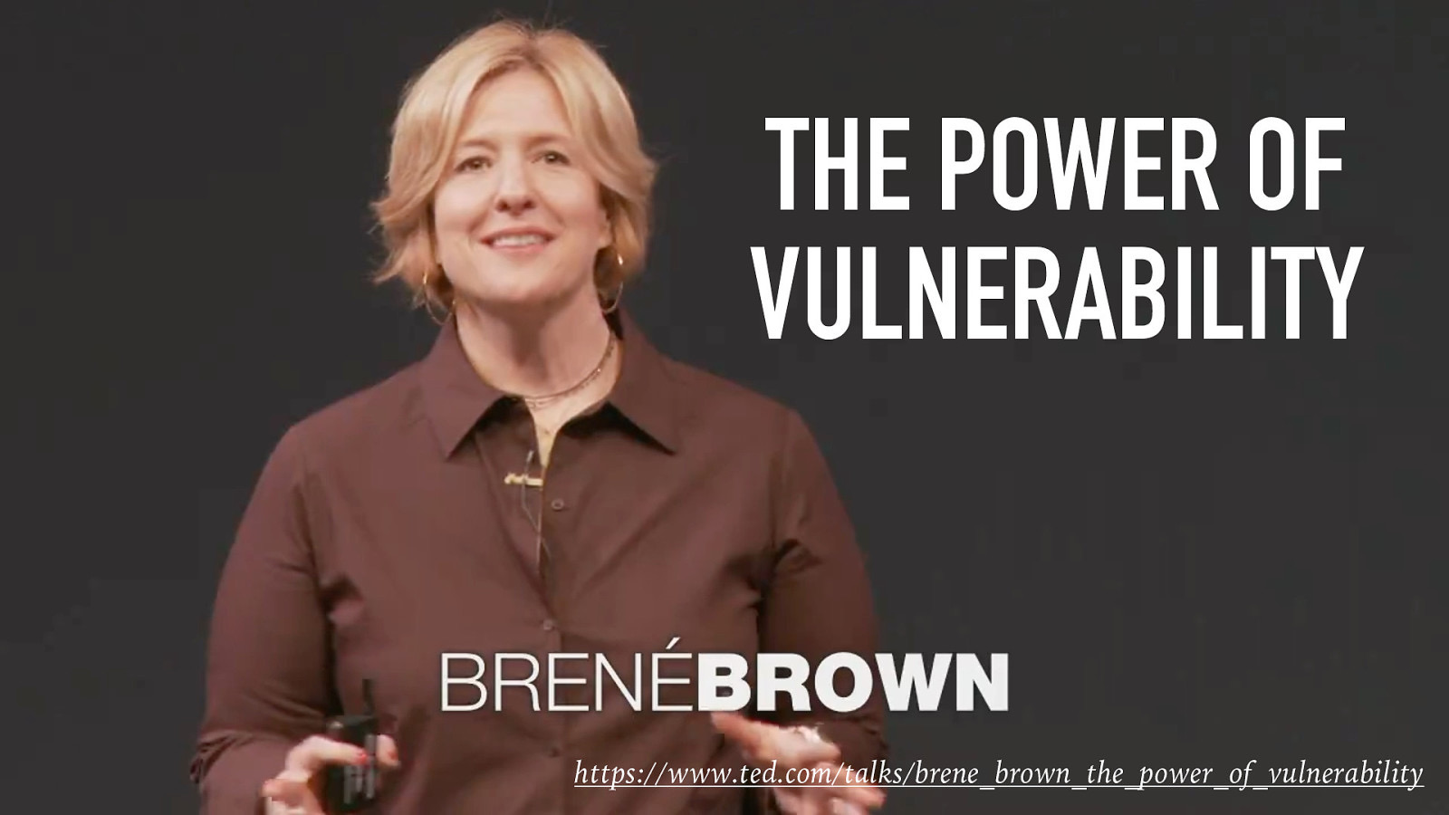 THE POWER OF VULNERABILITY https://www.ted.com/talks/brene_brown_the_power_of_vulnerability Jacob Campbell, Ph.D. LICSW at Heritage University SOWK 460w Spring 2024
